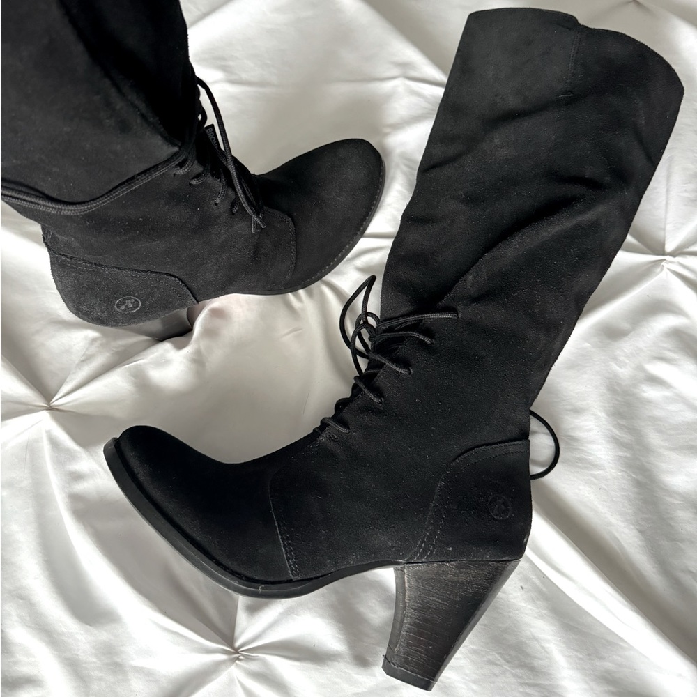 Brand new BRONX leather suede boots